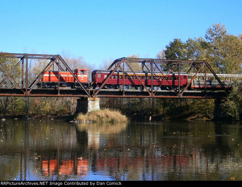 BML 53 Leads an Excursion over Sebasticook River in Burnham